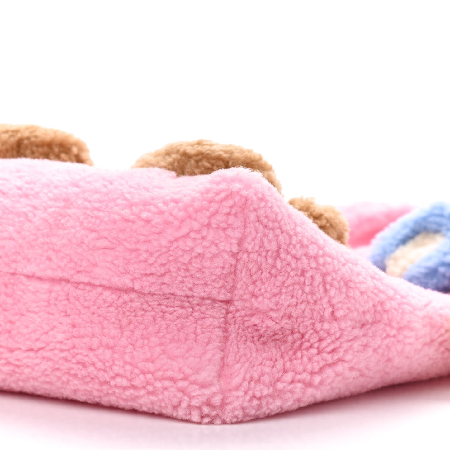 Faux Fur Childrens Flying Bear Tote Pink