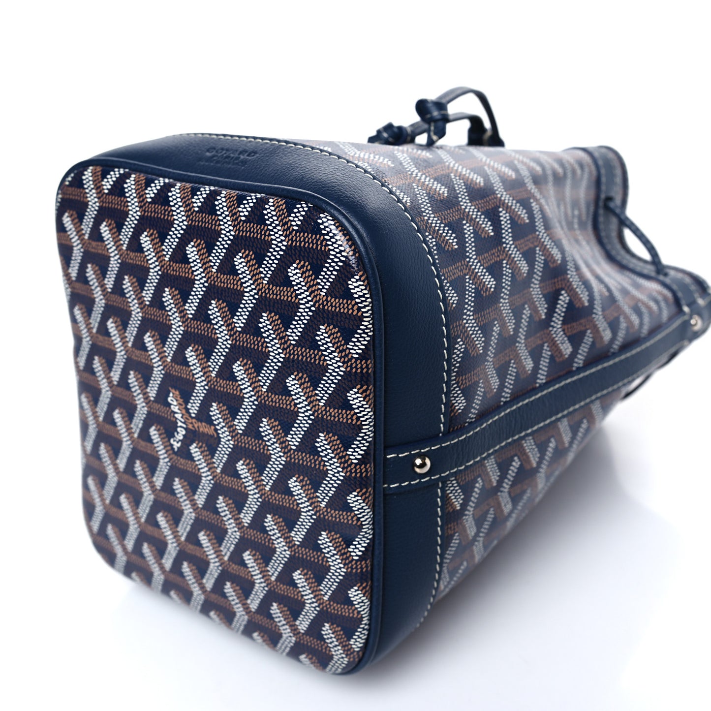 Goyardine Petit Flot Bucket Bag PM Navy