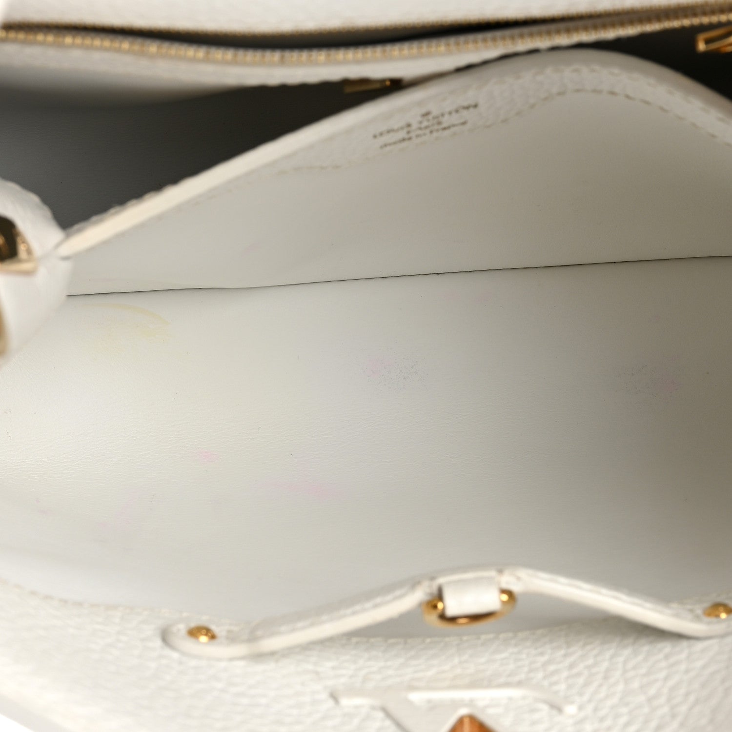 Louis Vuitton Hanami Taurillon Capucines BB White Multicolor 5 of 14