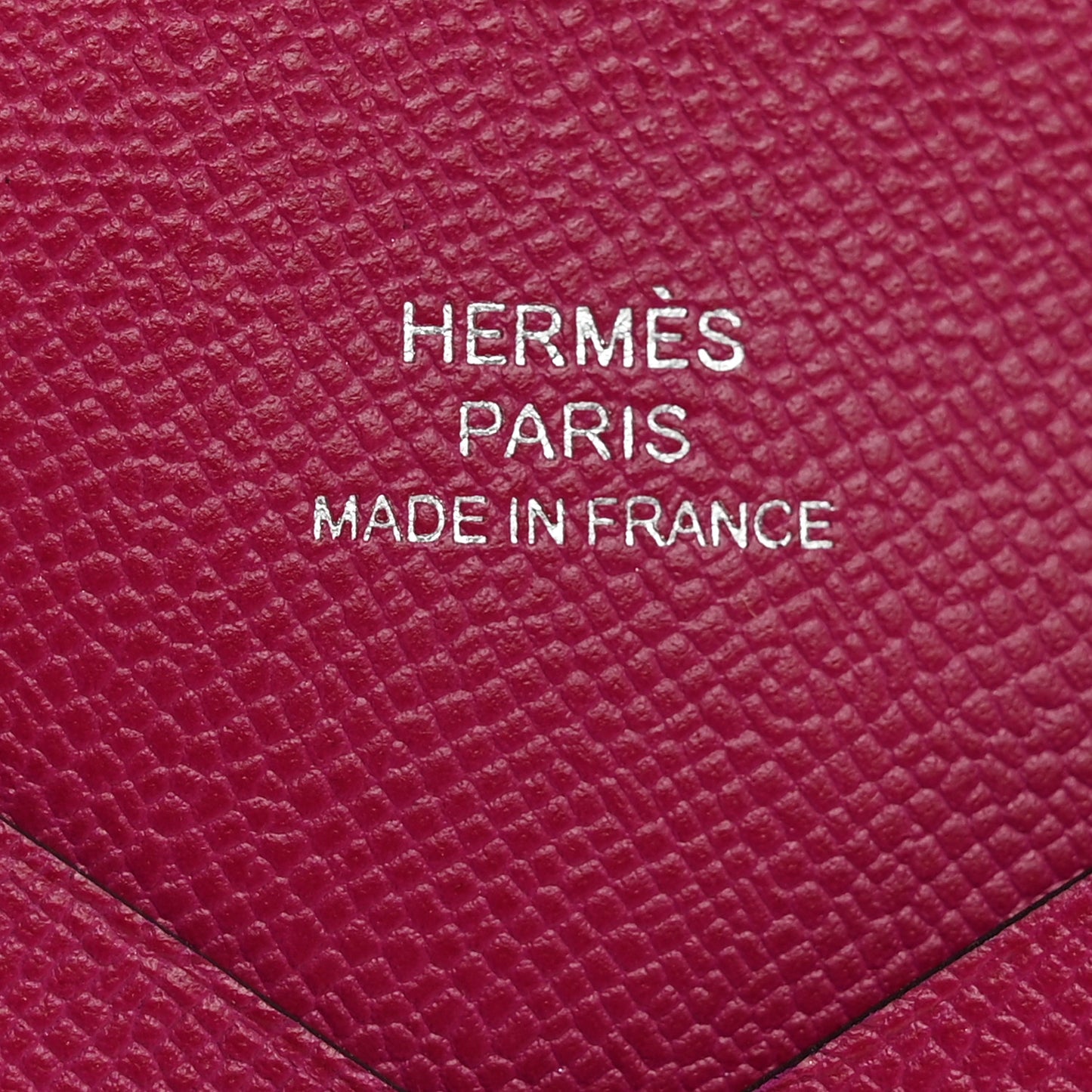 Epsom Calvi Card Case Rose Pourpre