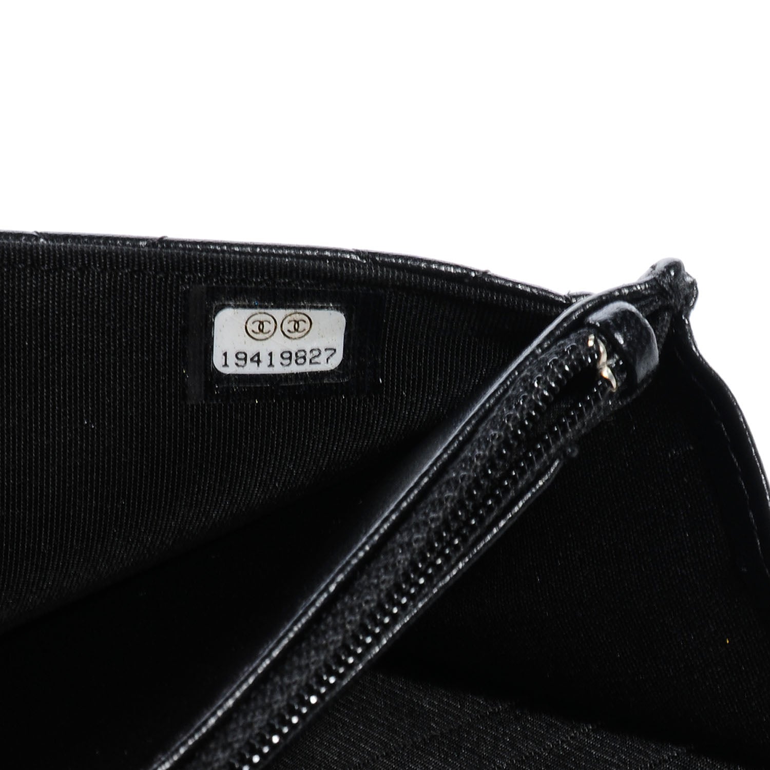 Chanel Lambskin Quilted Boy Wallet On Chain WOC Black 7 of 7