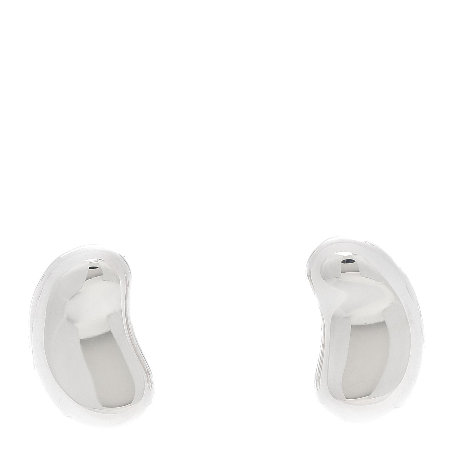 Sterling Silver Elsa Peretti Bean Screw-Back Earrings