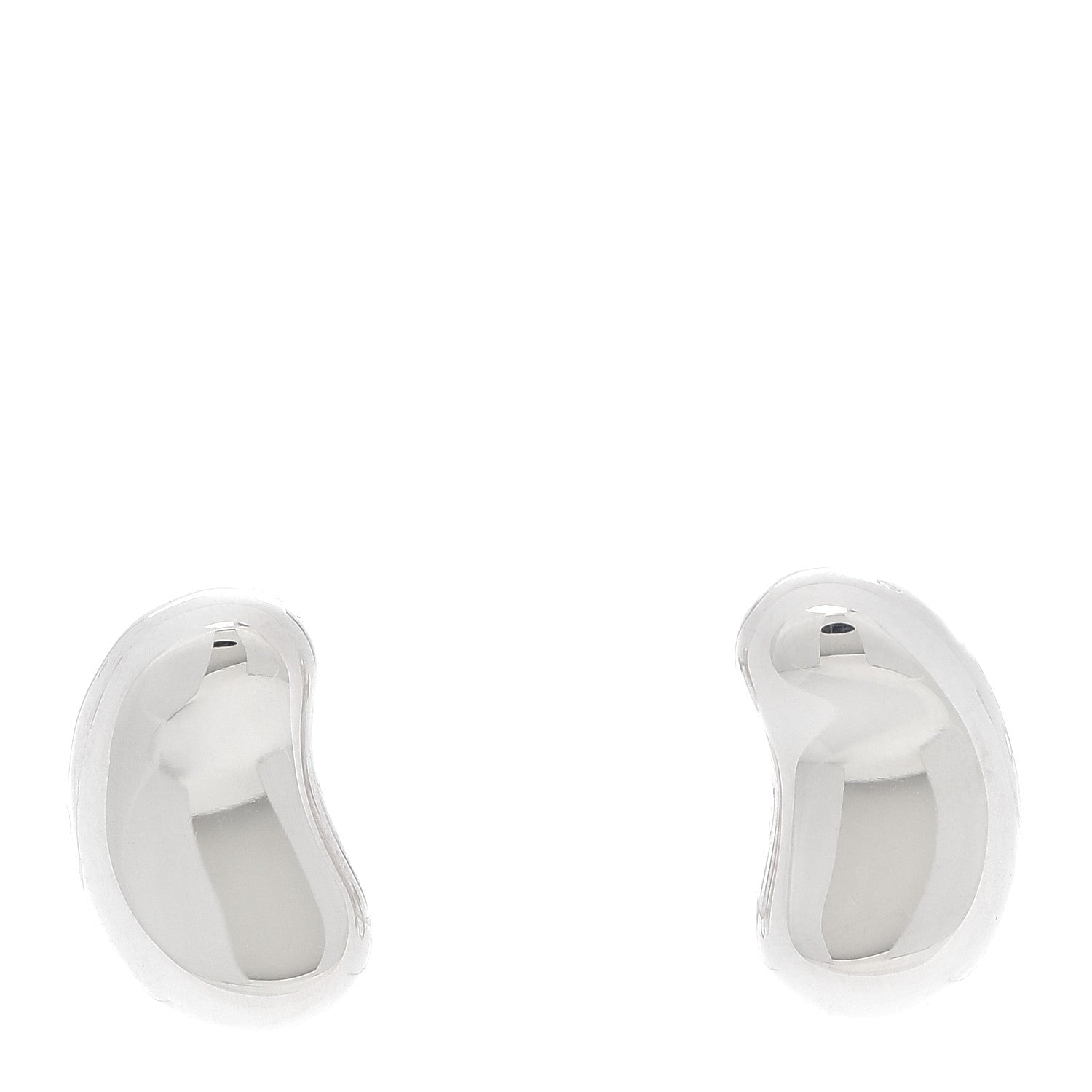 Tiffany Sterling Silver Elsa Peretti Bean Screw-Back Earrings 1 of 5