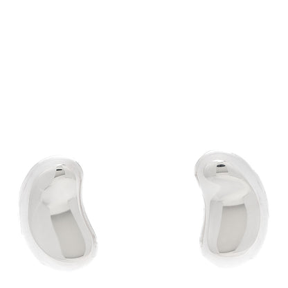 Tiffany Sterling Silver Elsa Peretti Bean Screw-Back Earrings 1 of 5