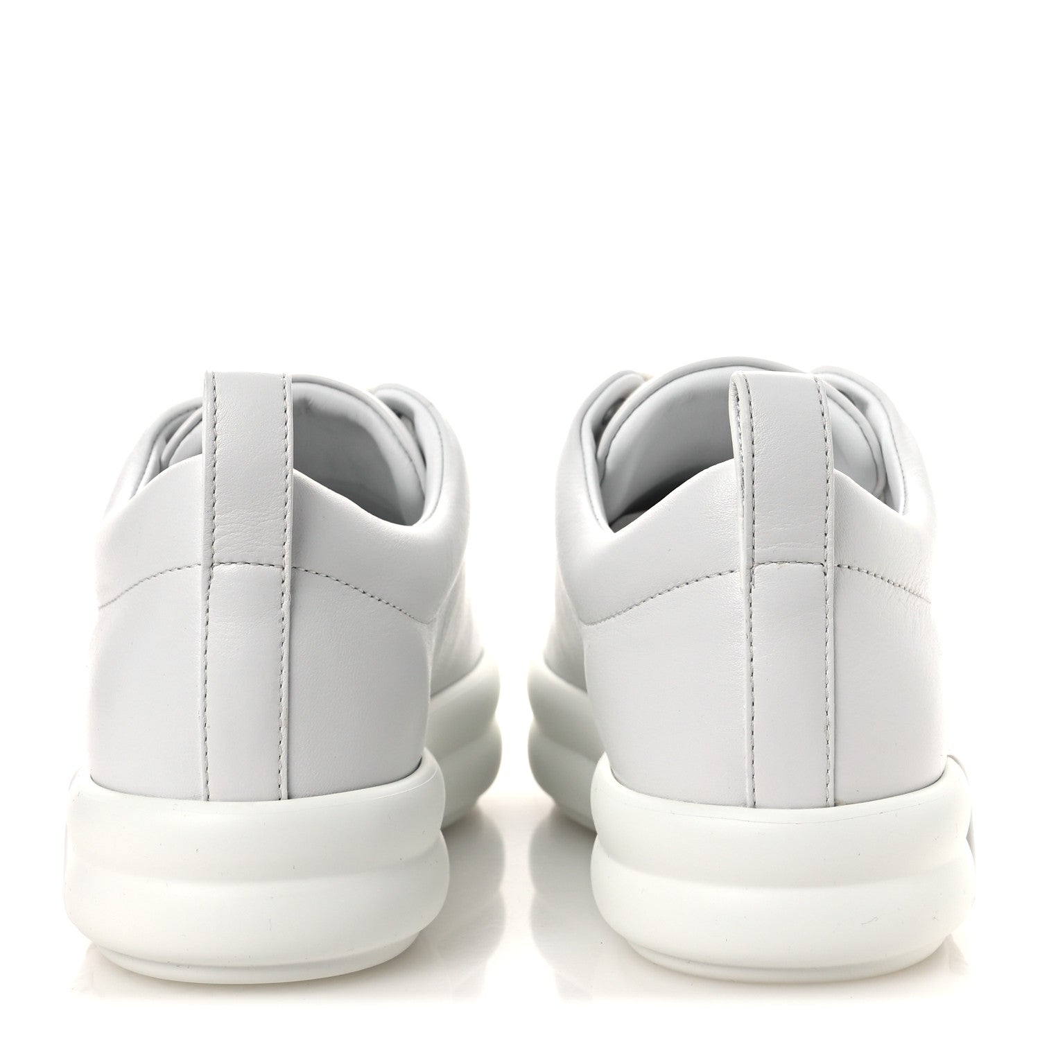 Hermes Calfskin Womens Happy Sneakers 38 White 6 of 12
