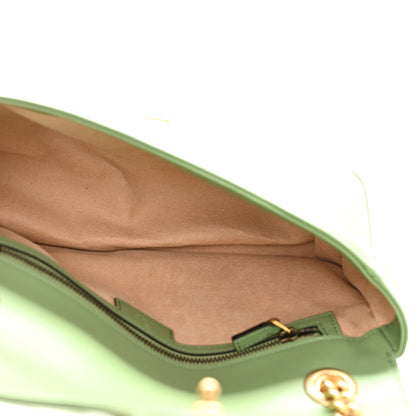 Gucci Calfskin Matelasse Small GG Marmont Shoulder Bag Salamander Green 5 of 10
