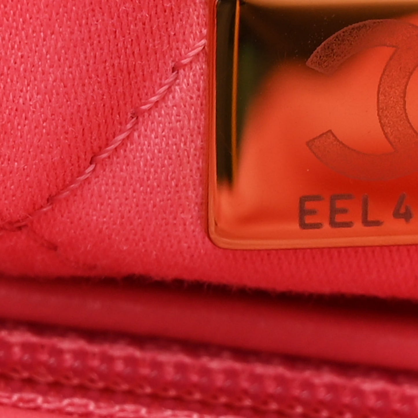 Shiny Calfskin Quilted Small Chanel 22 Coral Pink