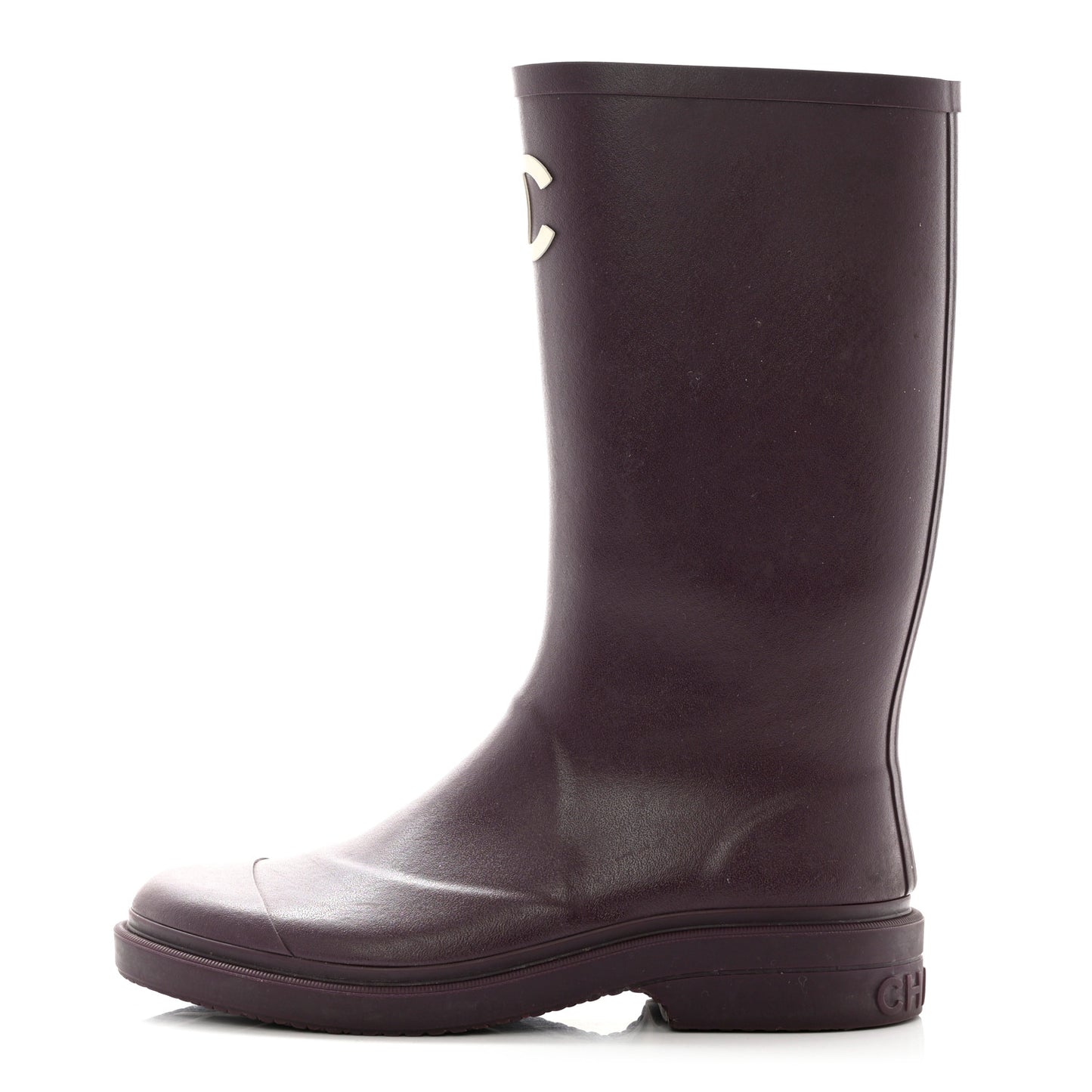 Caoutchouk CC High Boots 40 Dark Purple
