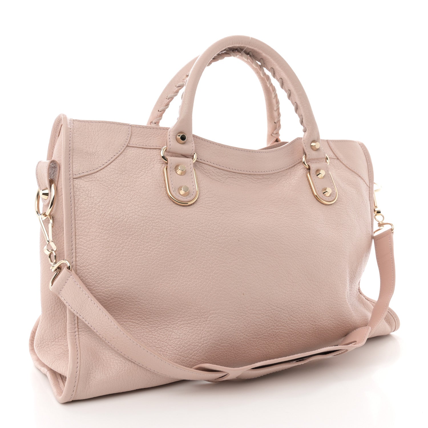 Balenciaga Chevre Silver Metallic Edge Hardware City Rose Aubepine Bois de Rose 4 of 14