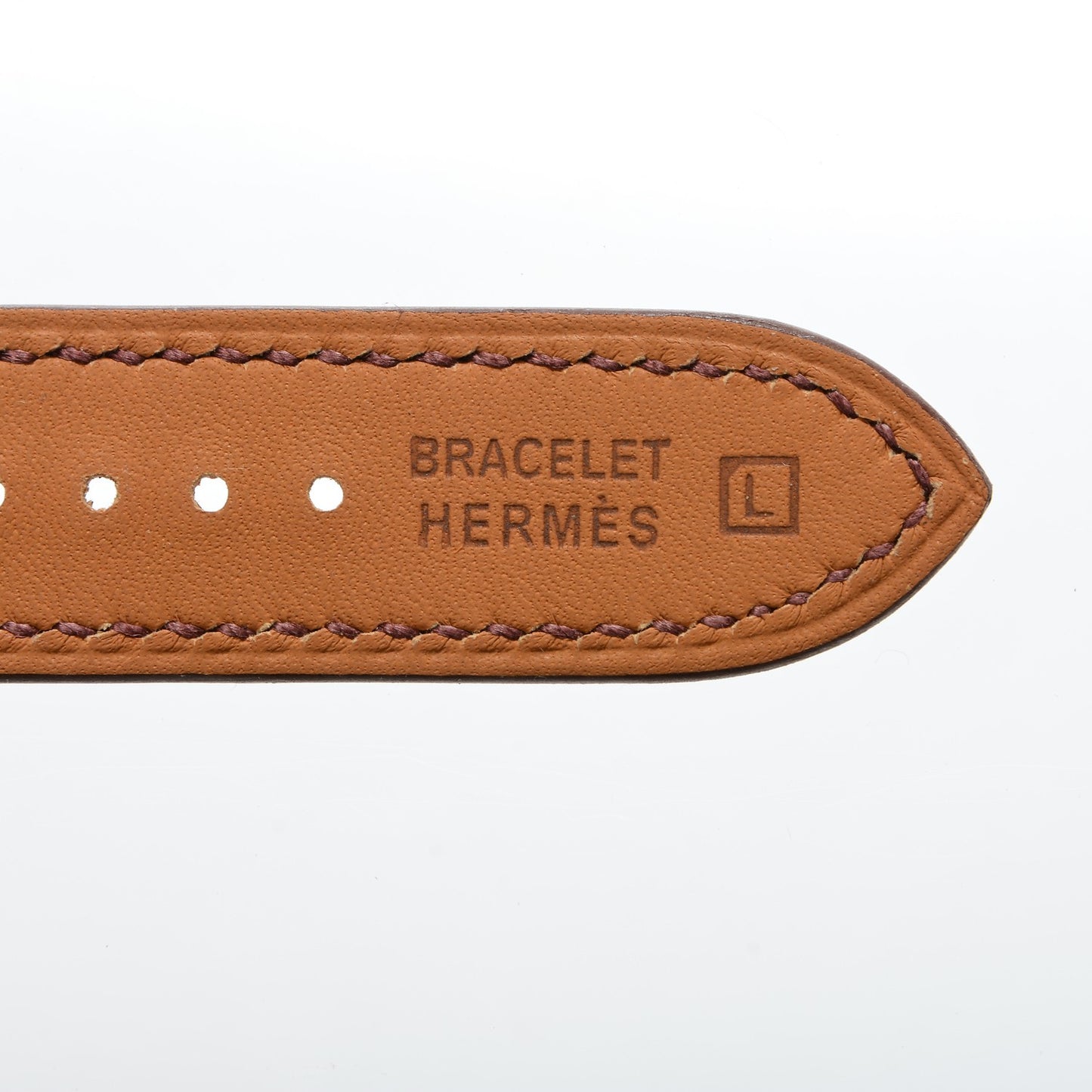 Ostrich Heure H Hour Watch MM Strap Cognac