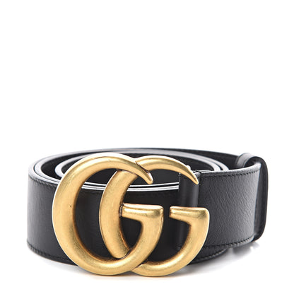Gucci Calfskin Double G 40mm Belt 80 32 Black 1 of 5