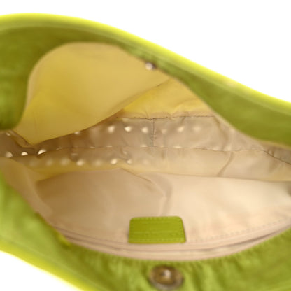Christian Dior Monogram Wood Ethnic Hobo Green 4 of 8
