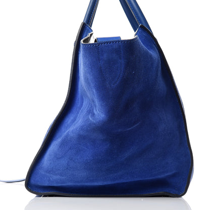 Celine Suede Medium Phantom Luggage Royal Blue 9 of 16