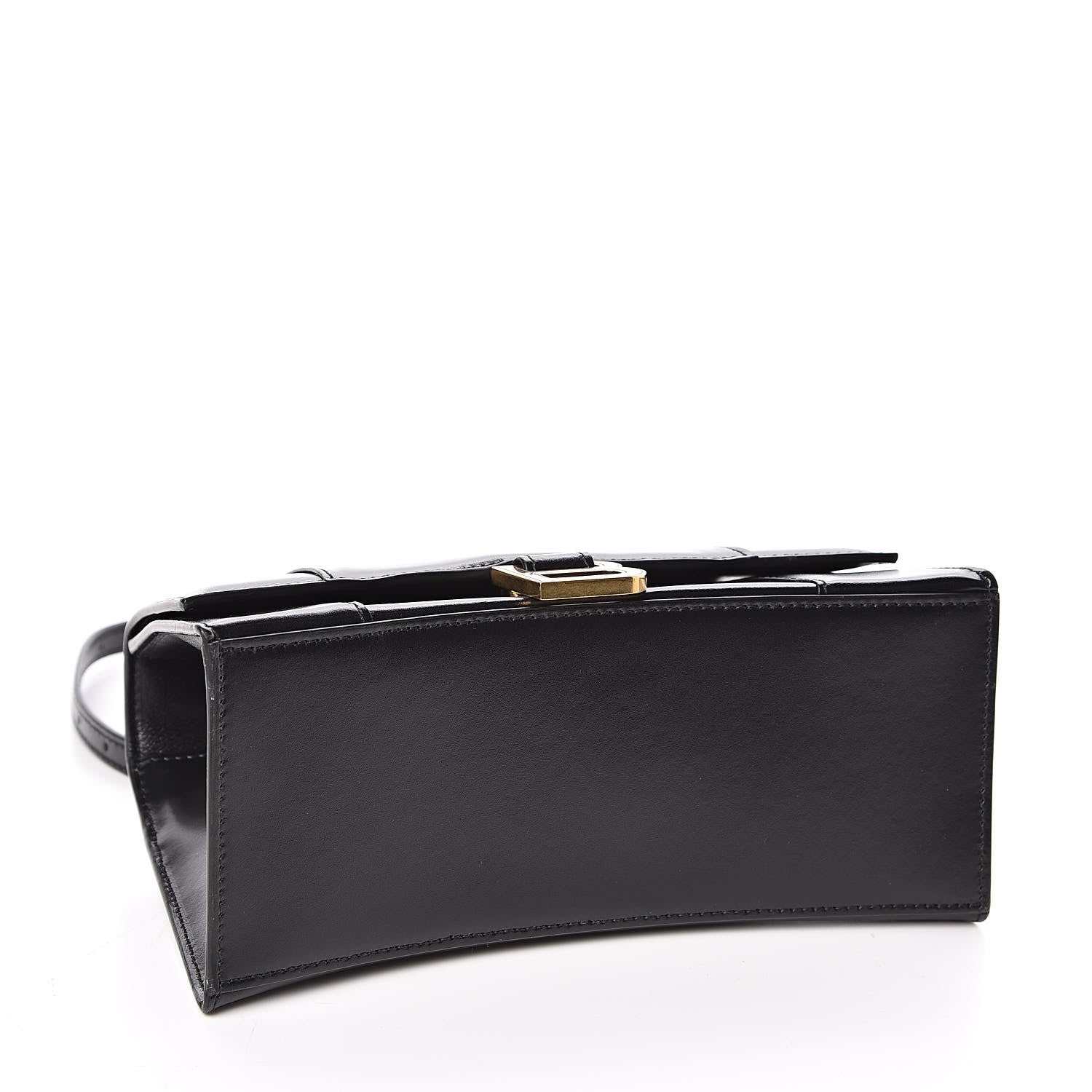 Balenciaga Shiny Box Calfskin Small Hourglass Top Handle Bag Black 4 of 10