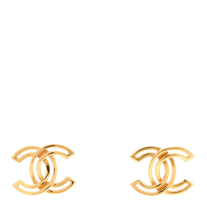 Chanel Metal Obazine CC Earrings Gold 1 of 5