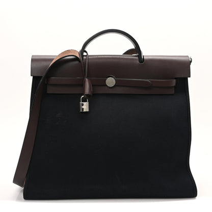 Hermes Toile Vache Hunter 39 GM Black Ebene 1 of 10