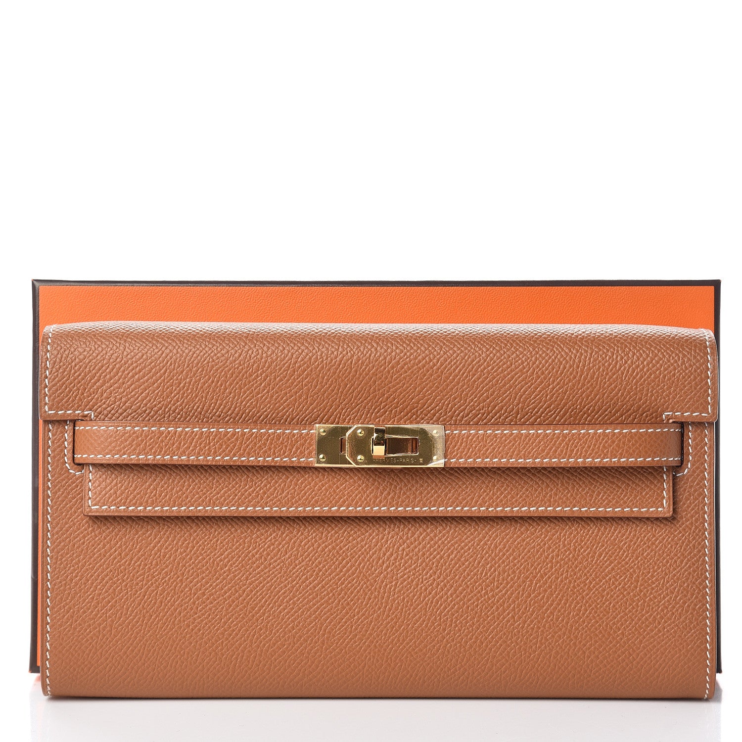 Hermes Epsom Kelly Wallet To Go Gold 9 of 9
