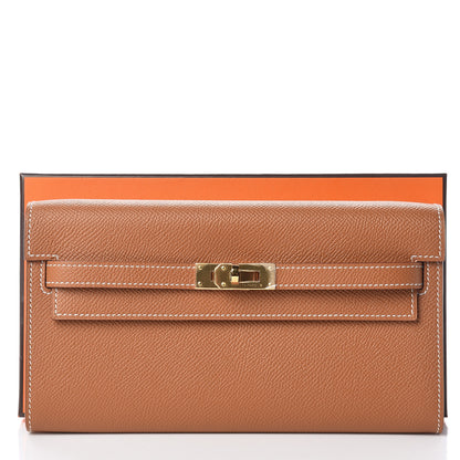 Hermes Epsom Kelly Wallet To Go Gold 9 of 9