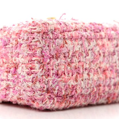 Chanel Tweed Quilted Mini Nano Kelly Shopper Pink 9 of 10