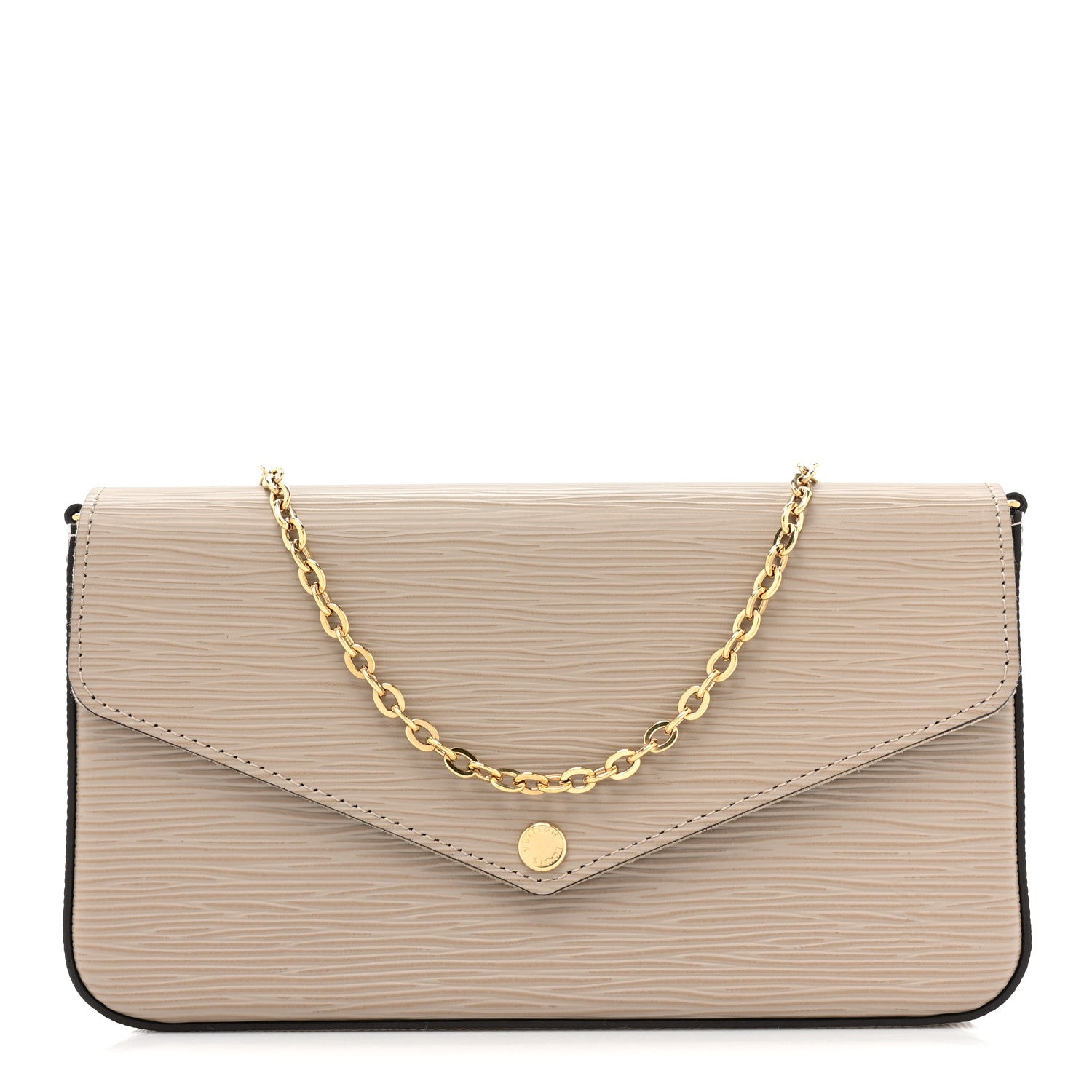 Louis Vuitton Epi Felicie Pochette Chain Wallet Galet 1 of 10