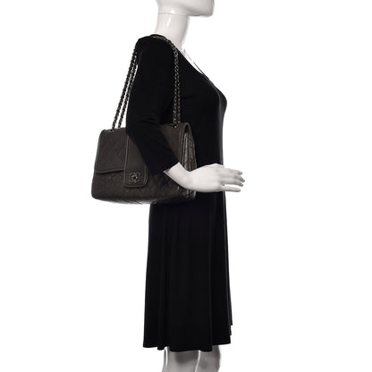 Chanel Lambskin Quilted Elementary Chic Flap Grey 2 of 18