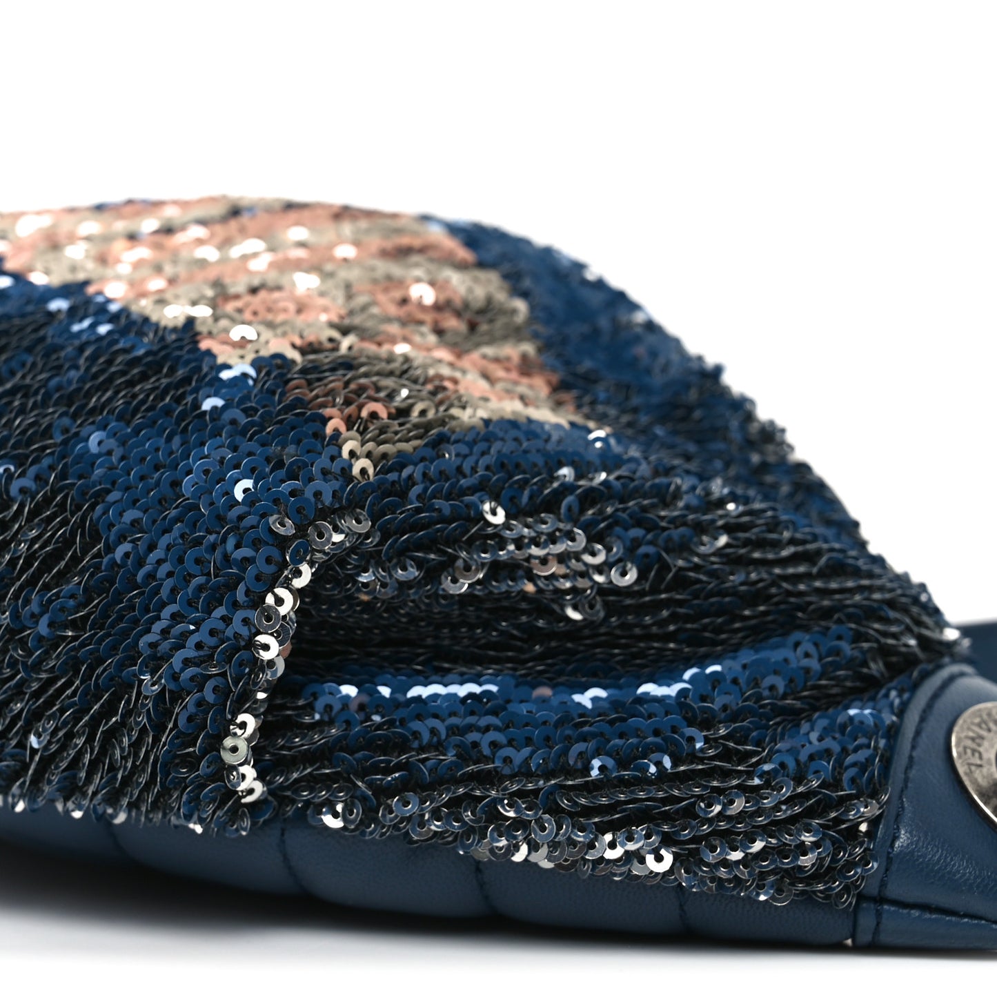 Sequin Coco Cuba Waist Bag Fanny Pack Blue Pink
