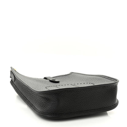 Hermes Taurillon Clemence Evelyne TPM Black 4 of 11