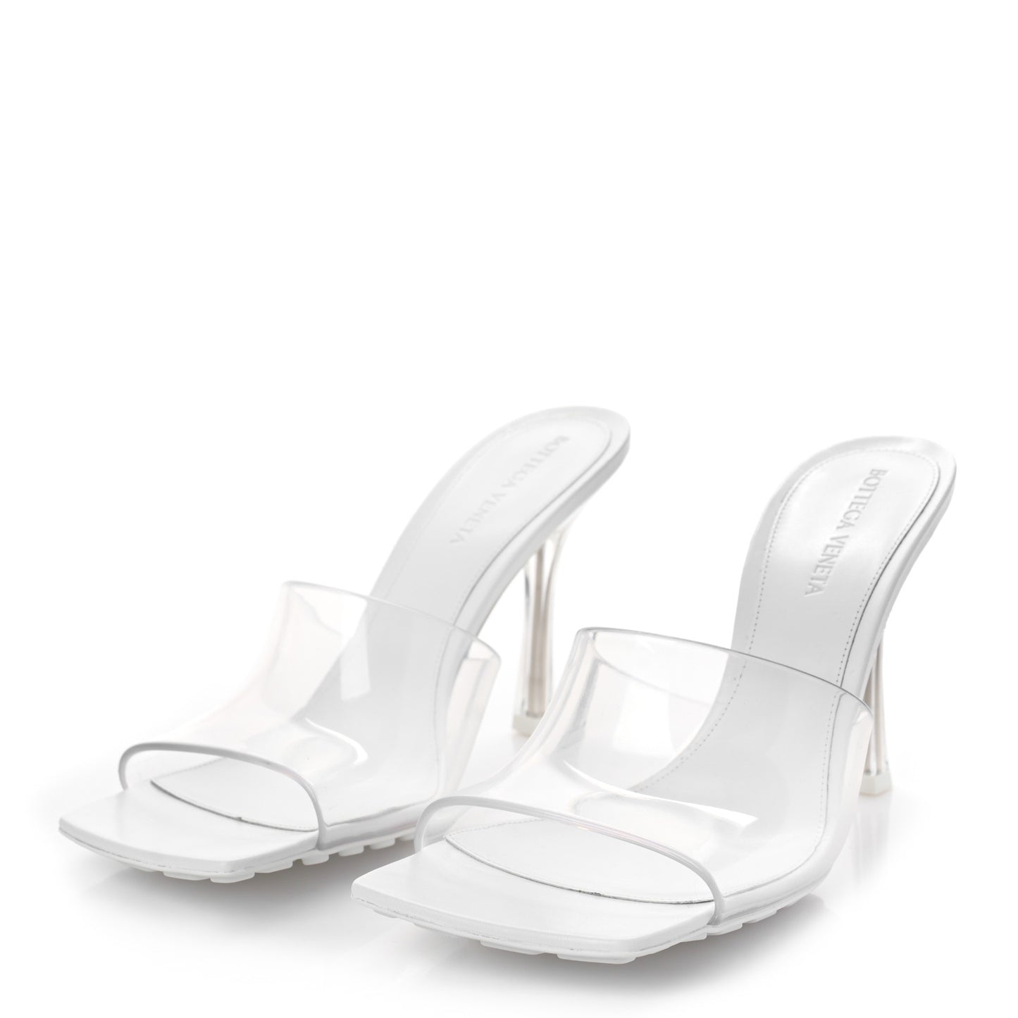 PVC Pudding Stretch Sandals 38 White