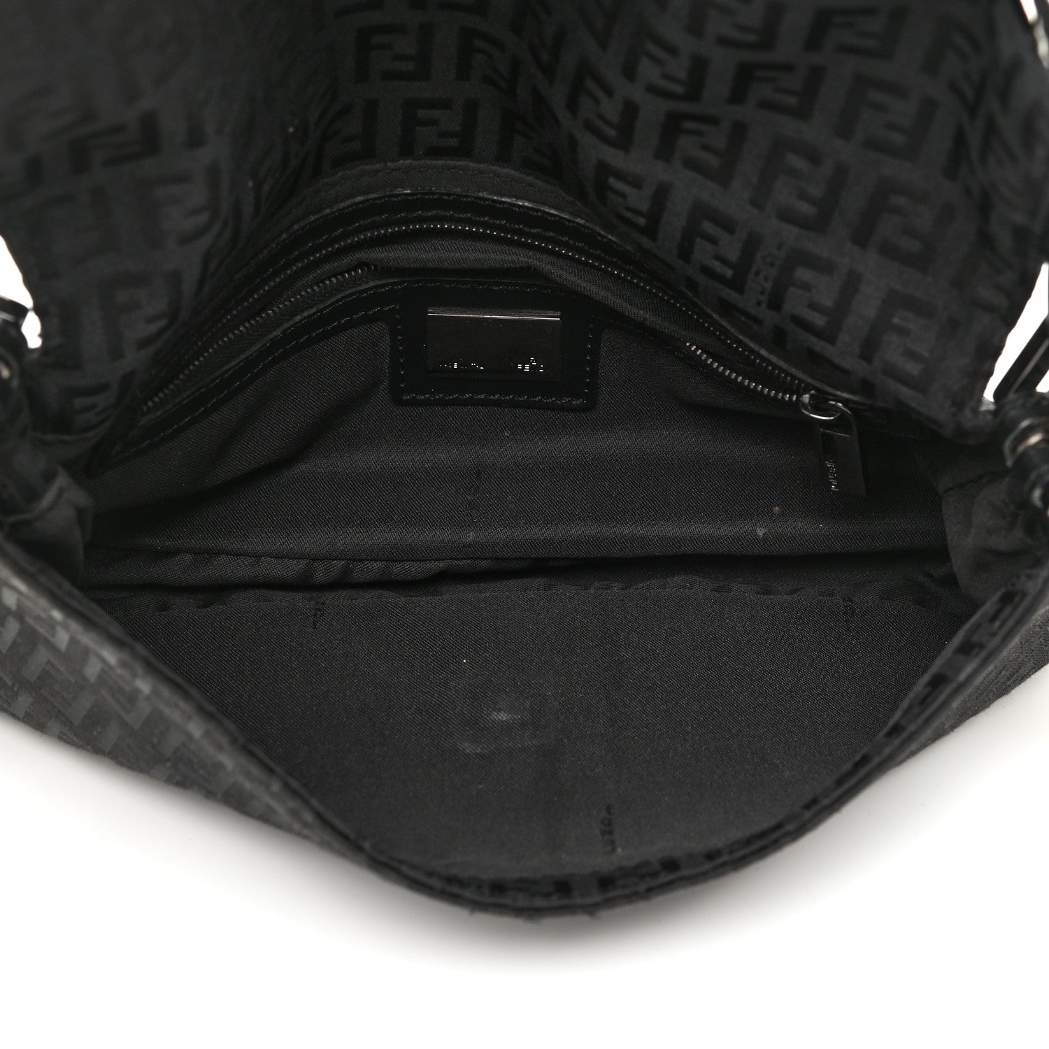 Fendi Zucchino Baguette Black 5 of 14
