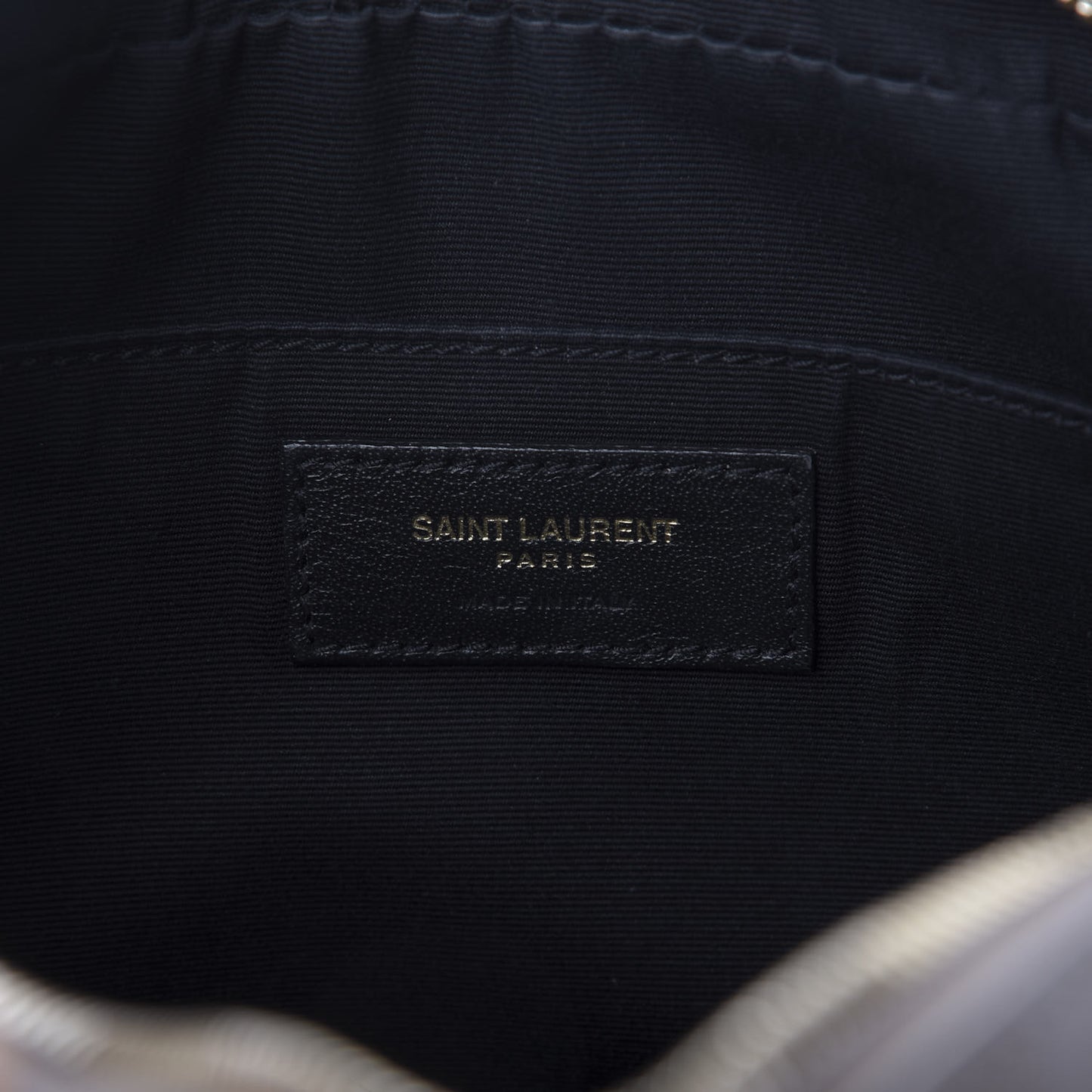Calfskin Matelasse Monogram Lou Camera Bag Dark Latte