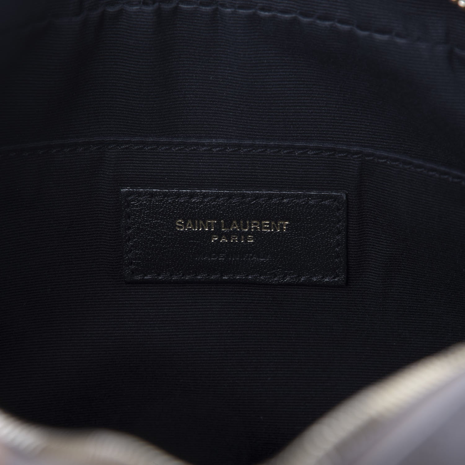 Saint Laurent Calfskin Matelasse Monogram Lou Camera Bag Dark Latte 8 of 10