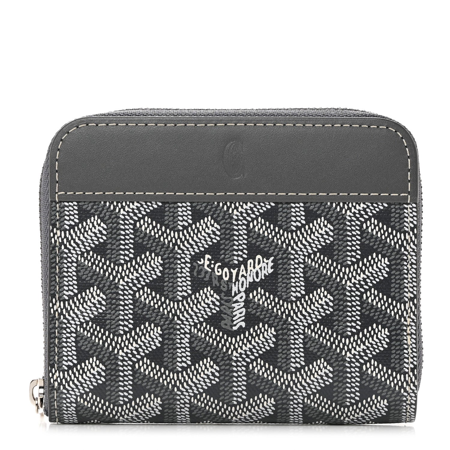 Goyard Goyardine Matignon PM Wallet Grey 1 of 6