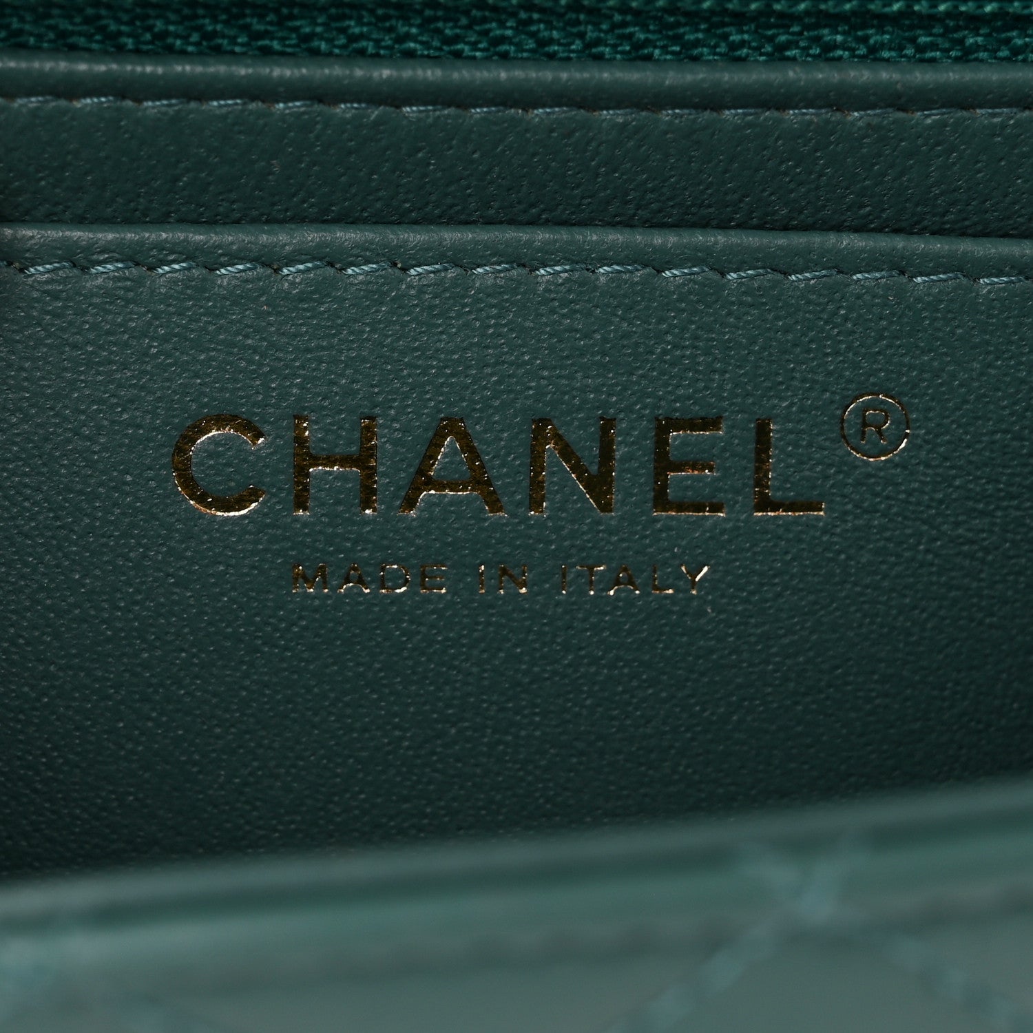 Chanel Lambskin Quilted Mini Rectangular Flap Green 6 of 10