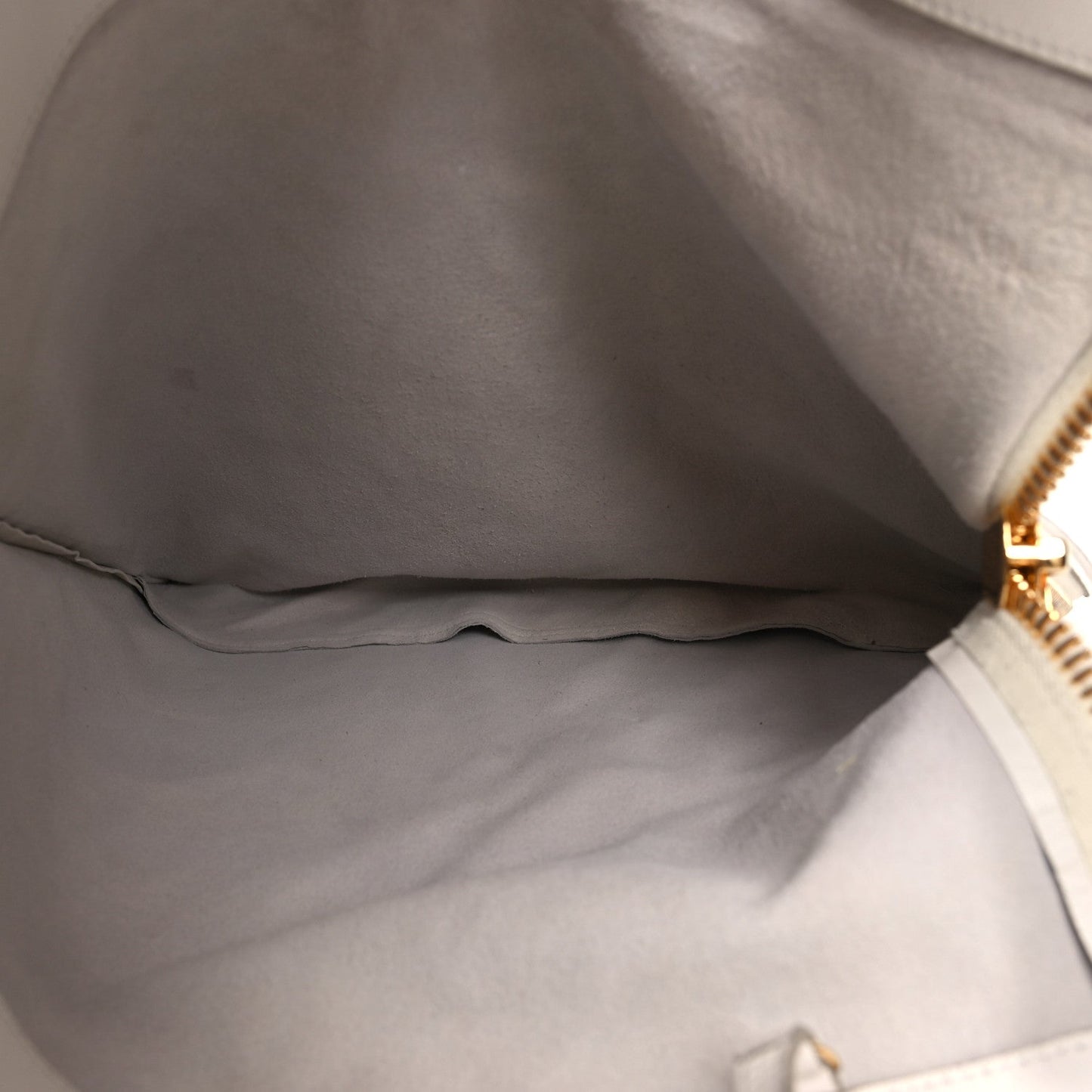 Ramskin Large Alix Padlock Zip Shoulder Bag White