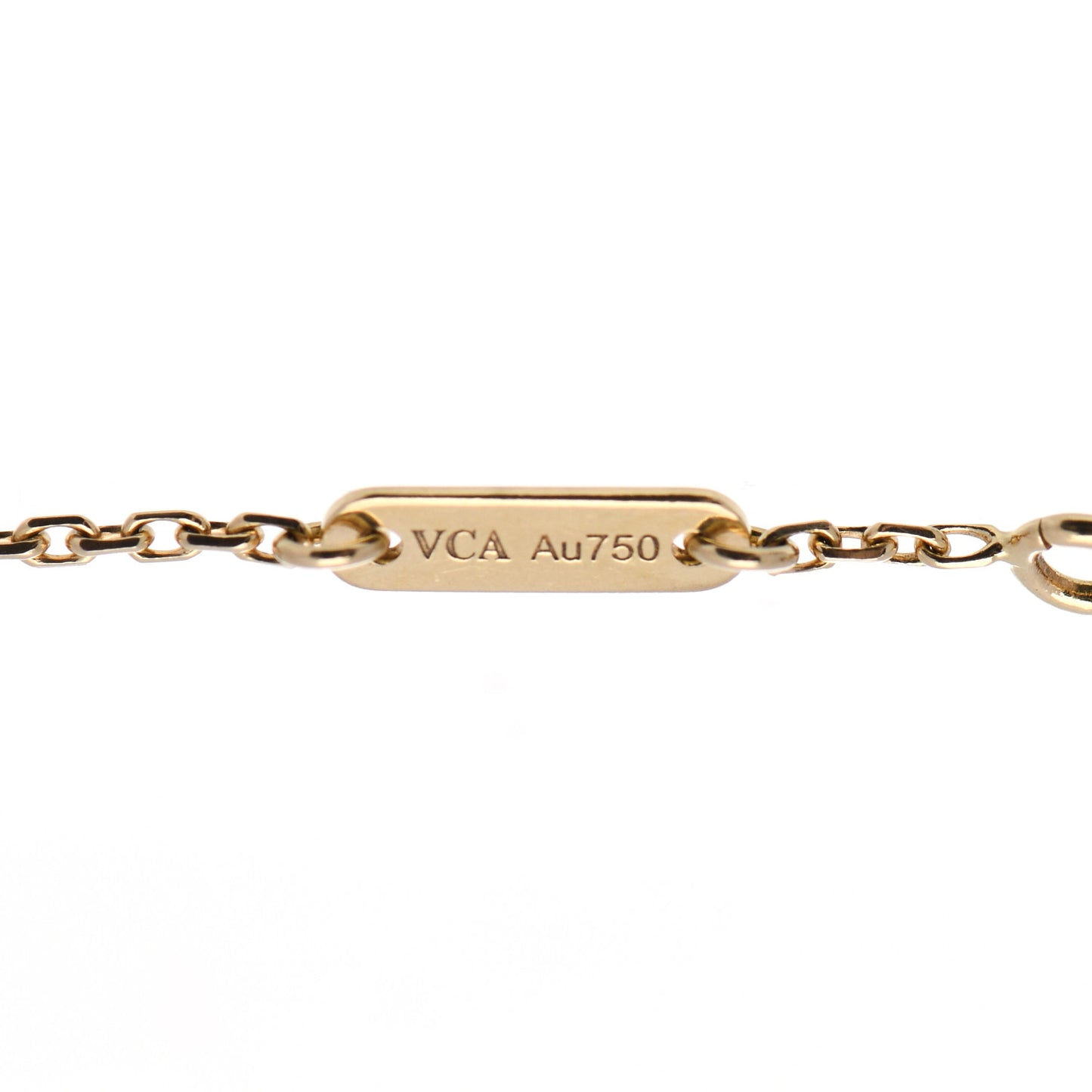 18K Yellow Gold Mother of Pearl Sweet Alhambra Bracelet