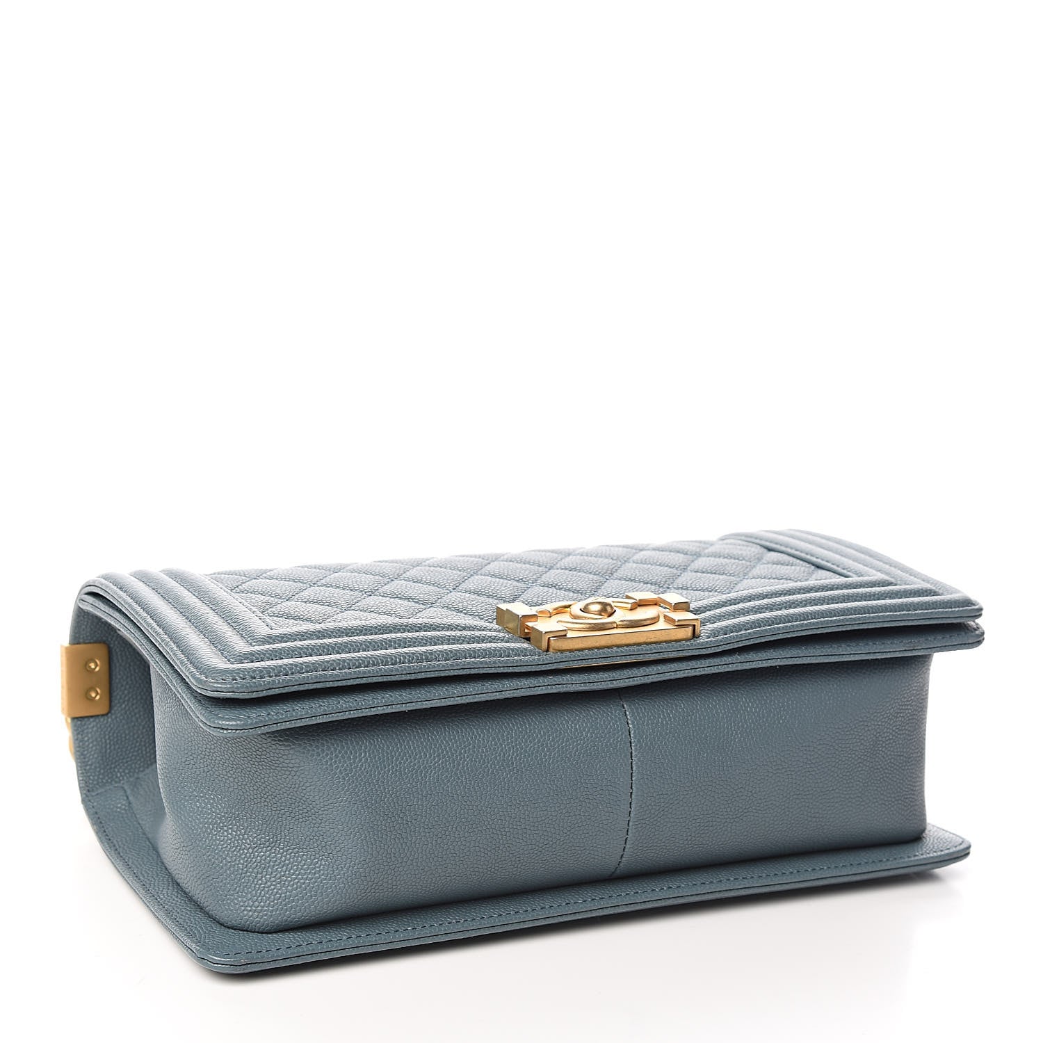 Chanel Caviar Quilted Medium Boy Flap Blue 4 of 11