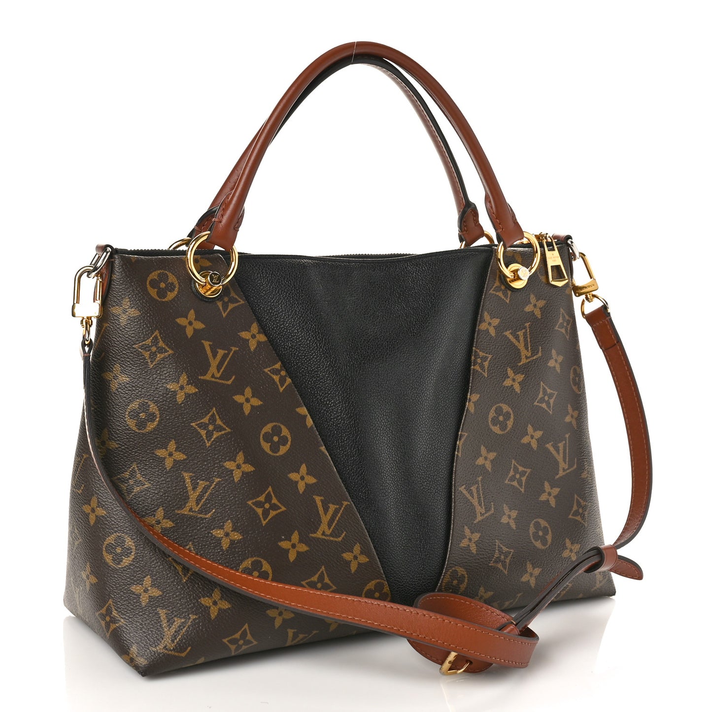 Monogram V Tote MM Black