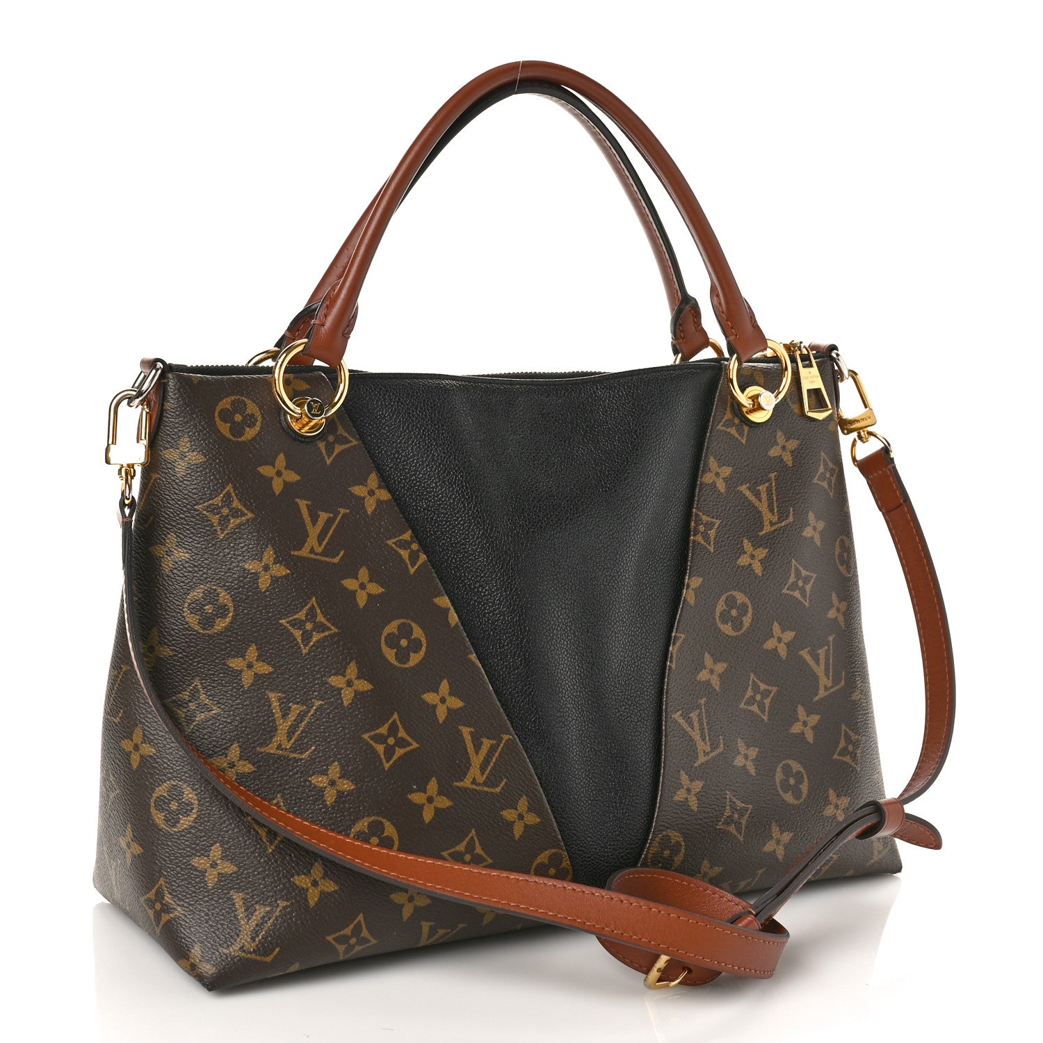 Louis Vuitton Monogram V Tote MM Black 3 of 11