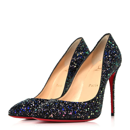 Christian Louboutin Glitter Pigalle Follies 100 Pumps 37 Black 3 of 7