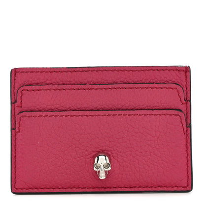 Alexander McQueen Calfskin Skull Card Holder Pink 1 of 7