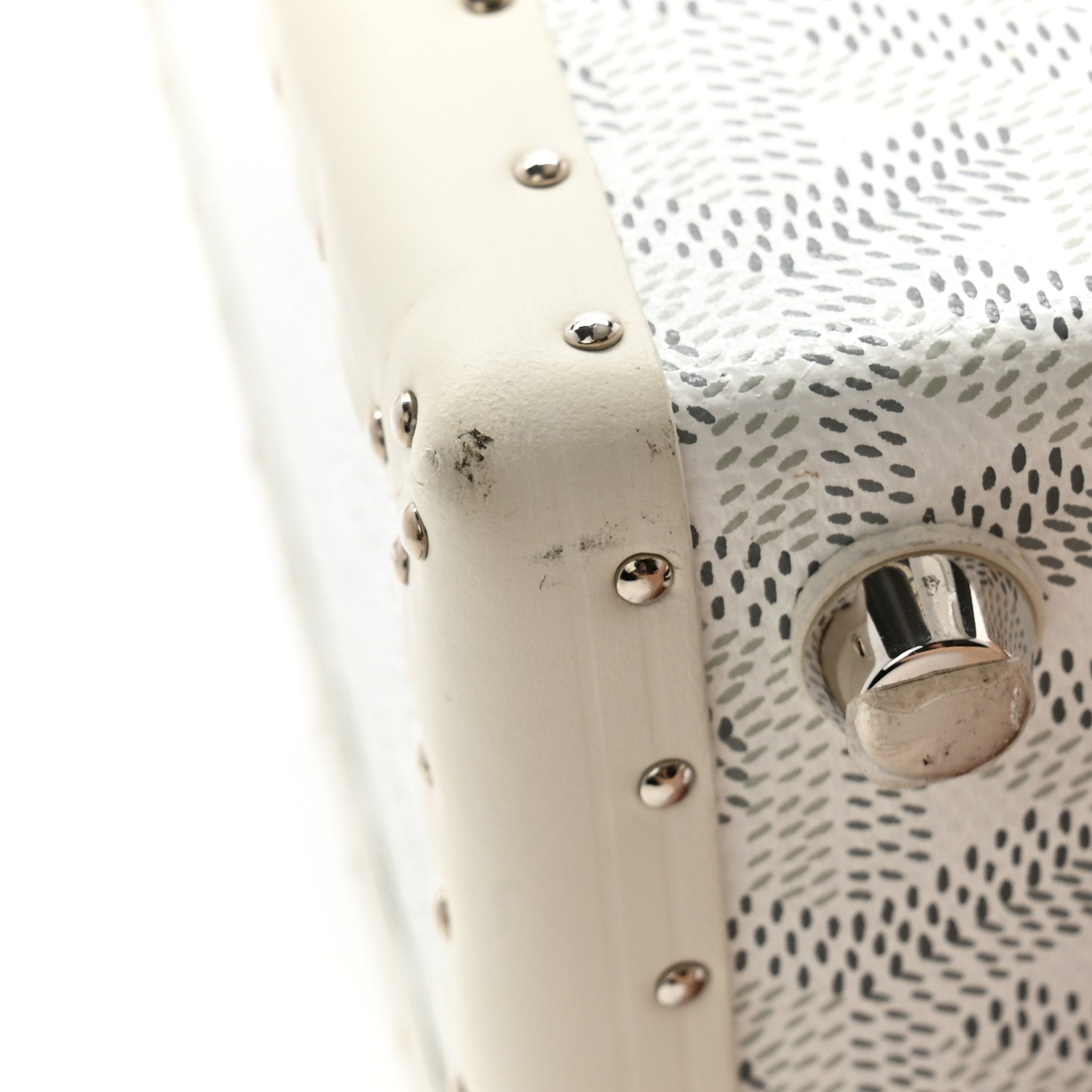 Goyard Goyardine Grand Hotel Trunk White 11 of 12