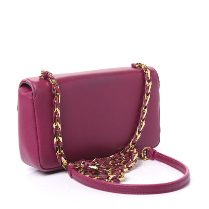Fendi Shiny Nappa Mini Be Baguette Shoulder Bag Ciclamino 2 of 13