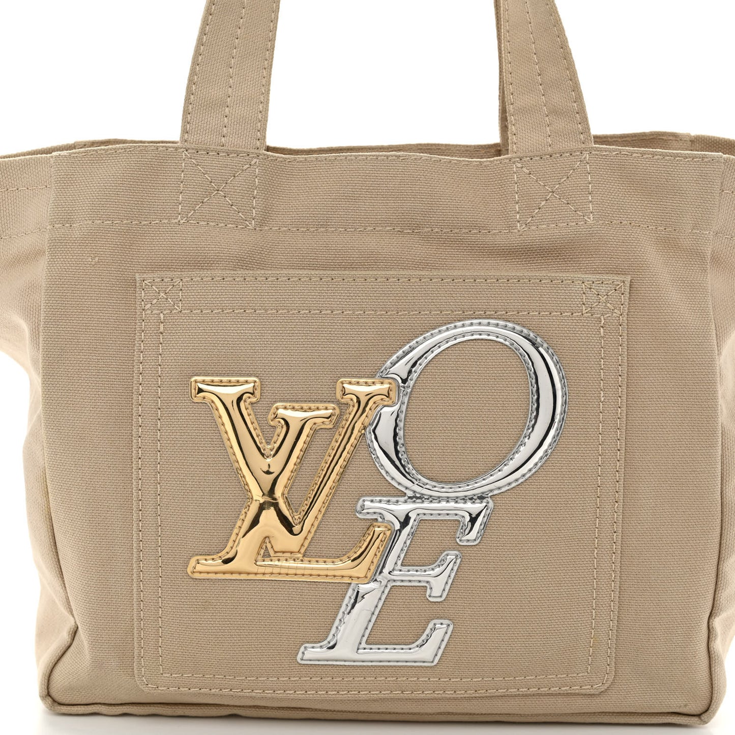 Canvas Miroir Thats Love LVOE Tote PM