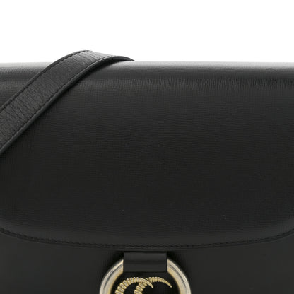 Gucci Textured Calfskin Small Torchon GG Ring Shoulder Bag Black 8 of 12