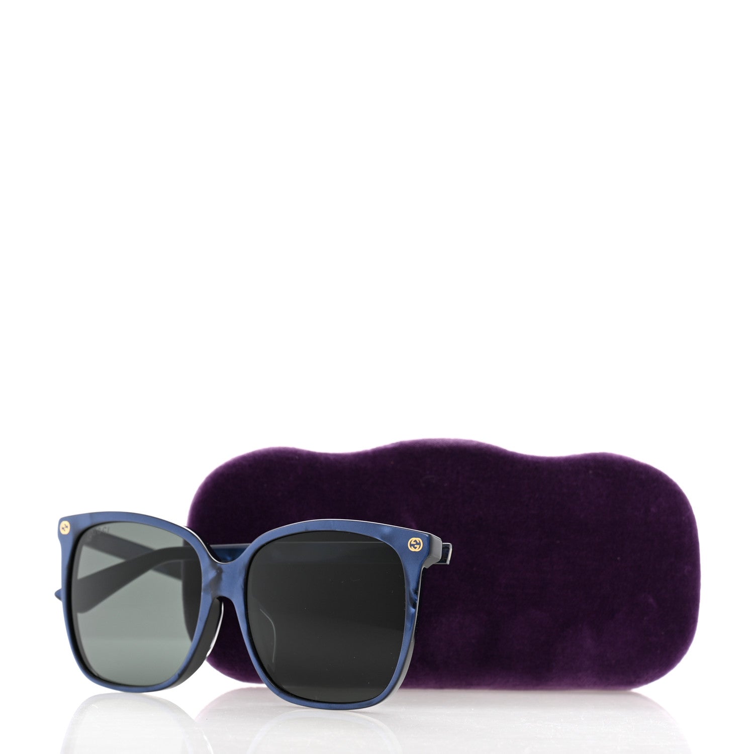 Gucci Acetate GG Sunglasses GG0022/SA Blue Grey 8 of 8