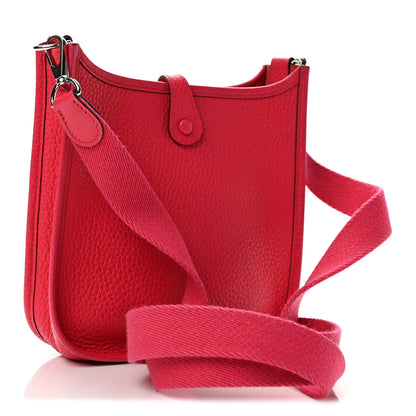 Hermes Taurillon Clemence Evelyne TPM Rose Extreme 3 of 12