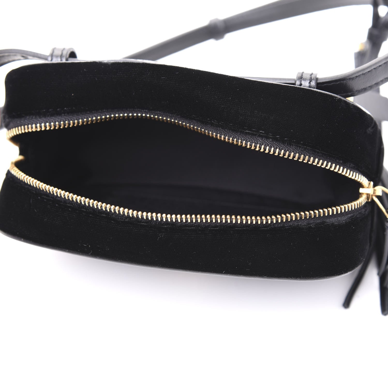 Saint Laurent Velour Matelasse Monogram Lou Belt Bag Black 4 of 8