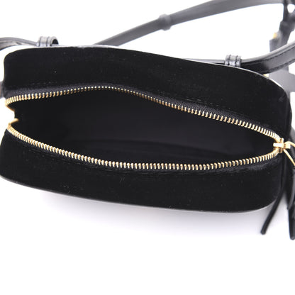 Saint Laurent Velour Matelasse Monogram Lou Belt Bag Black 4 of 8