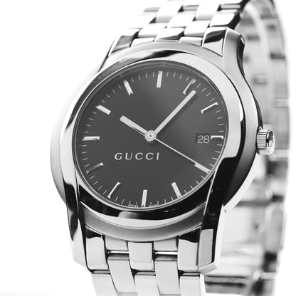 Gucci Stainless Steel 38mm 5500XL Quartz Watch Black 6 of 7