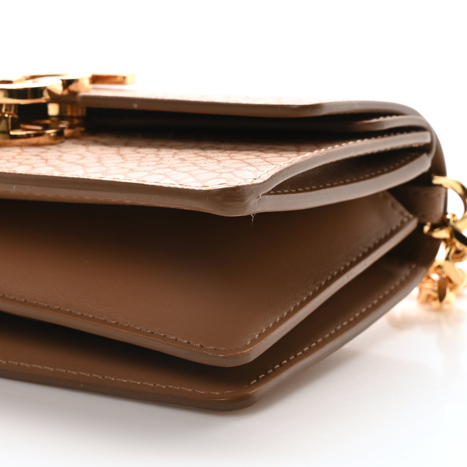 Burberry Calfskin Stingray Print Small TB Chain Bag Light Sand 9 of 9